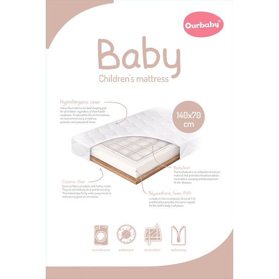 Matelas pour enfants BABY - 140x70 cm