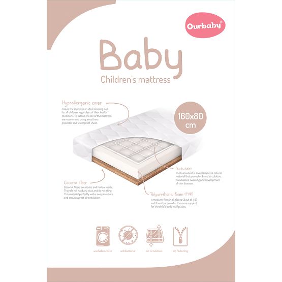 Matelas pour enfants BABY 160x80 cm