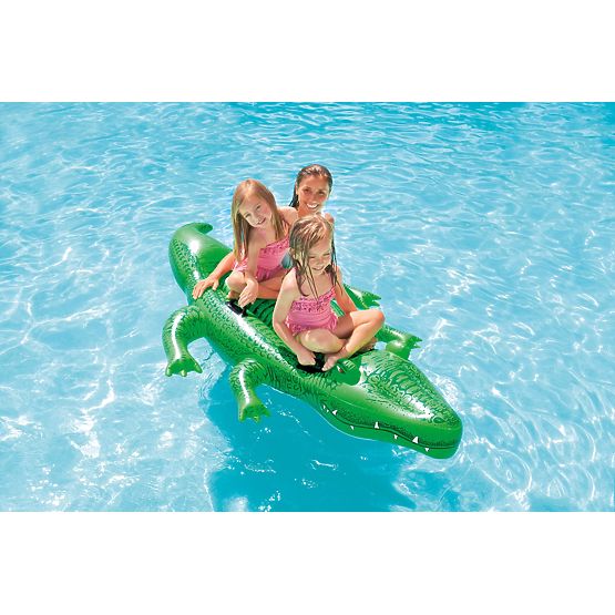 Matelas gonflable crocodile avec poignées 203x114 cm INTEX 58562