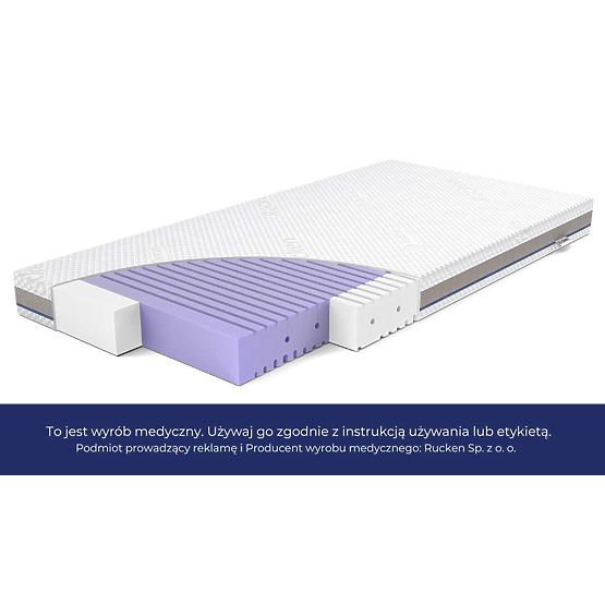 Matelas pour lit bébé ASEPTIC en mousse antibactérienne : Taille - 140x70