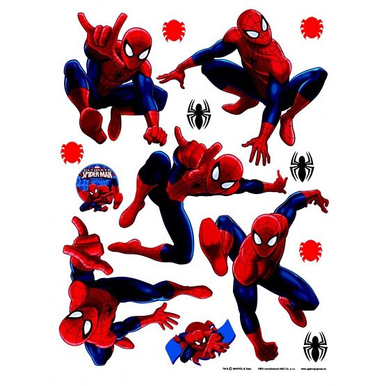 Maxi étiquette Spiderman