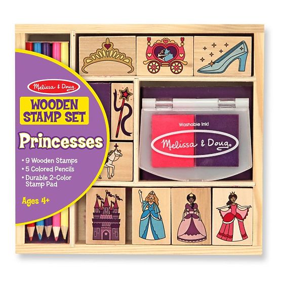 Melissa & Doug - Lot de tampons en bois Princesse