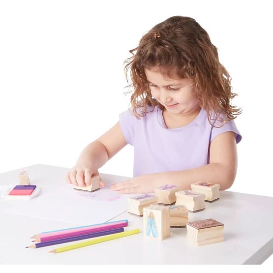 Melissa & Doug - Lot de tampons en bois Princesse