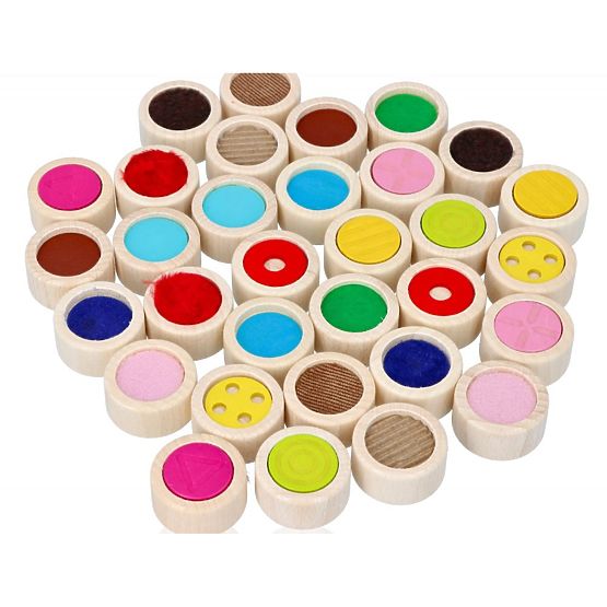 Mémo tactile 32 pièces en sac mémoire