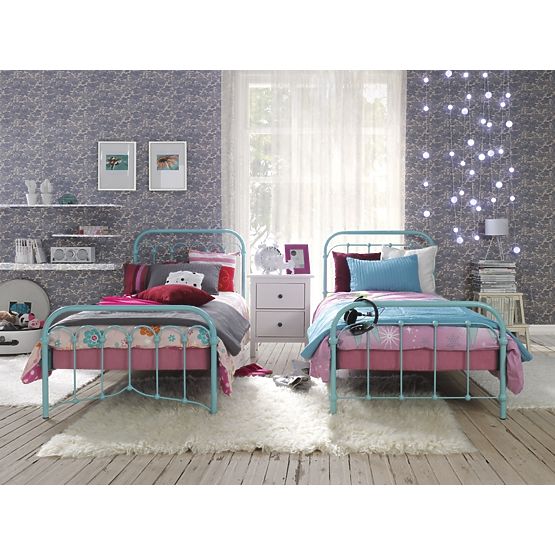 Metal lit Bibi 200x90 cm turquoise