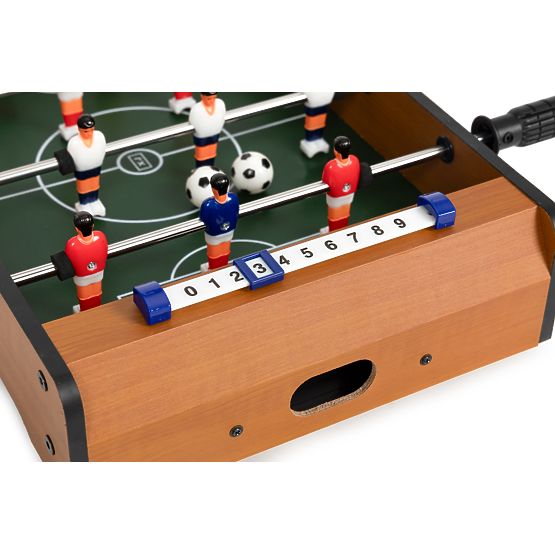 Mini baby-foot de table pour enfants avec deux balles et guides
