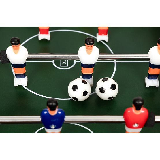 Mini baby-foot de table pour enfants avec deux balles et guides