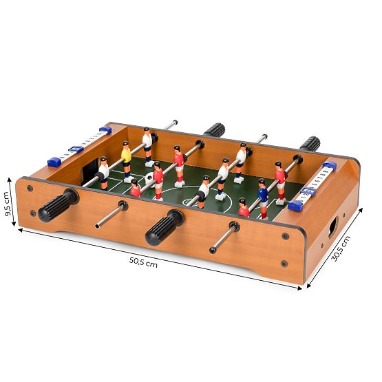 Mini baby-foot de table pour enfants avec deux balles et guides