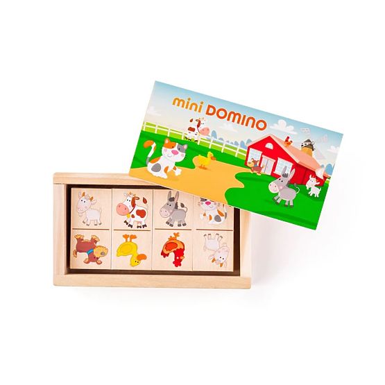 Mini Domino en boîte - Animaux