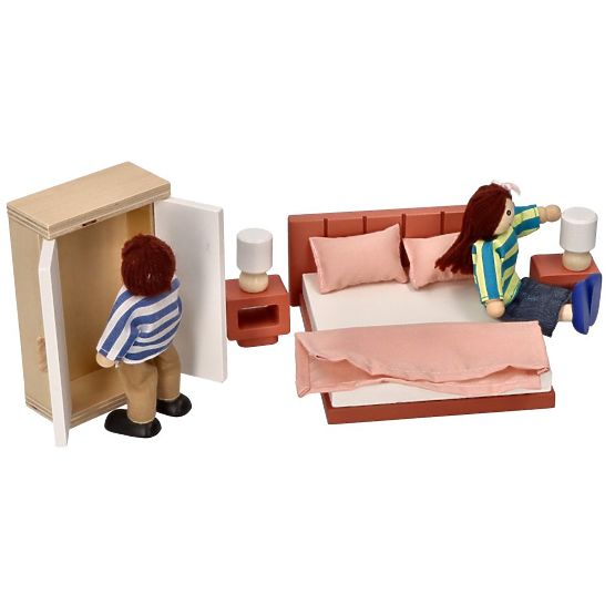Mobilier de chambre pour maison de poupées