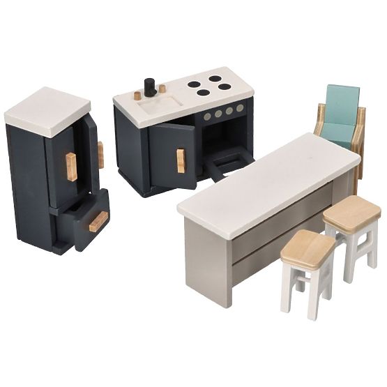 Mobilier de cuisine pour maison de poupée