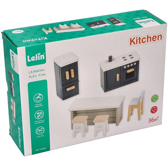 Mobilier de cuisine pour maison de poupée