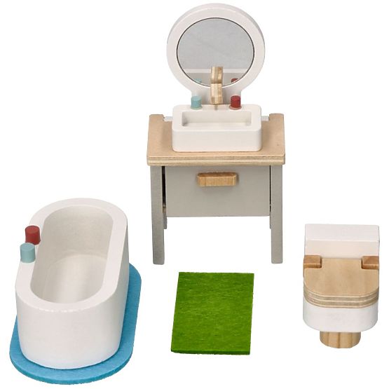 Mobilier de maison de poupée Salle de bain