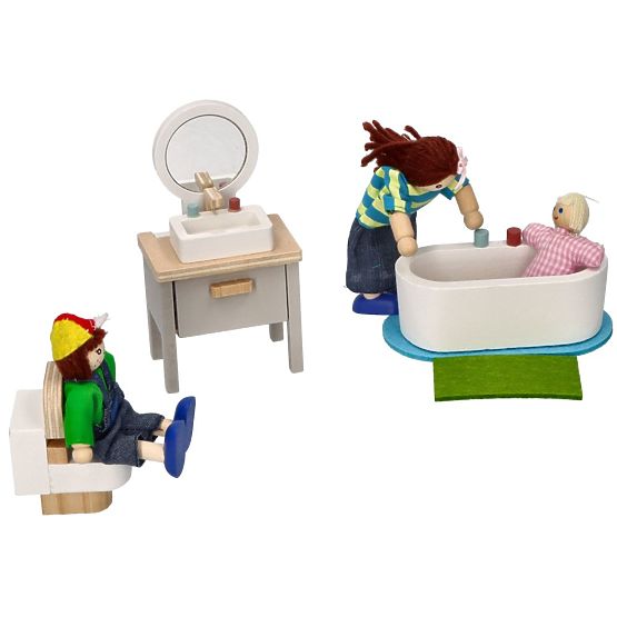 Mobilier de maison de poupée Salle de bain