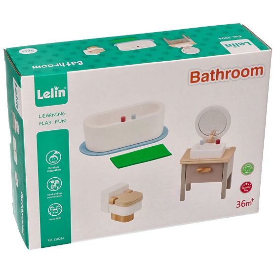 Mobilier de maison de poupée Salle de bain