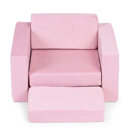 Fauteuil modulaire pour enfants DIY 8 coussins souples pliables - rose ECOTOYS