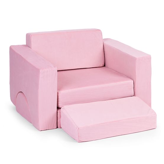 Fauteuil modulaire pour enfants DIY 8 coussins souples pliables - rose ECOTOYS