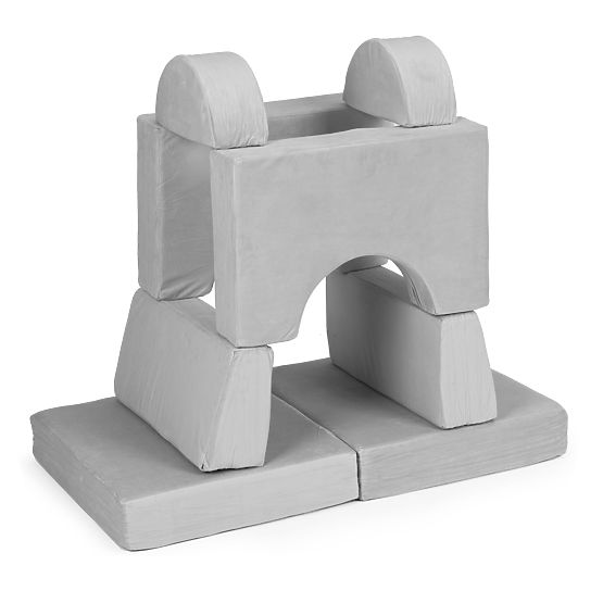 Fauteuil modulable pour enfants DIY 8 coussins souples pliables - gris ECOTOYS