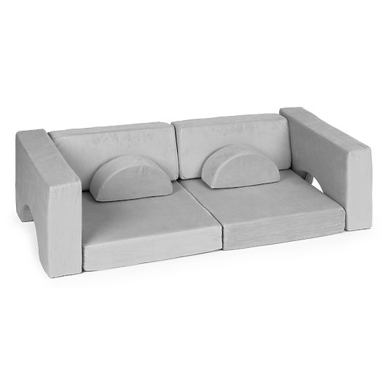 Fauteuil modulable pour enfants DIY 8 coussins souples pliables - gris ECOTOYS