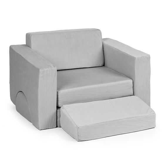 Fauteuil modulable pour enfants DIY 8 coussins souples pliables - gris ECOTOYS