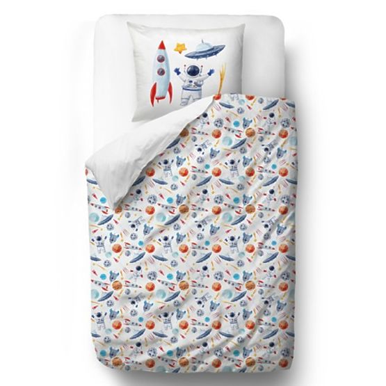 Monsieur. Little Fox Bedding Space - couverture: 135 x 200 cm oreiller: 60 x 50 cm