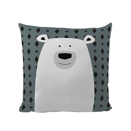 Monsieur. Oreiller Ours Polaire Petit Renard