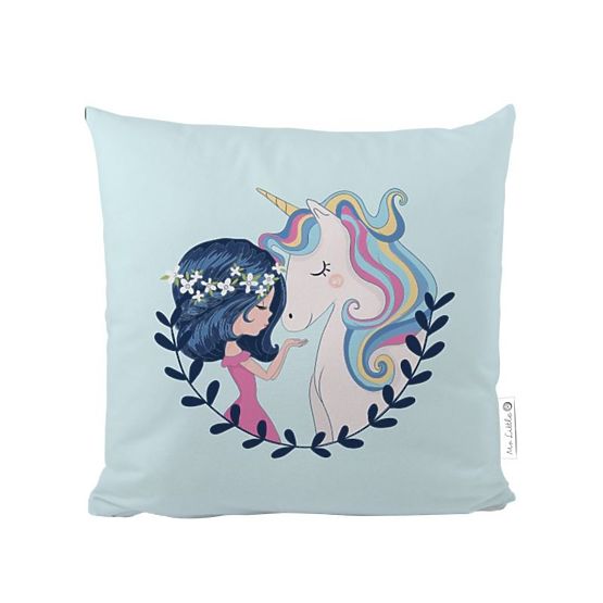 Monsieur. Oreiller petit renard bébé fille et licorne