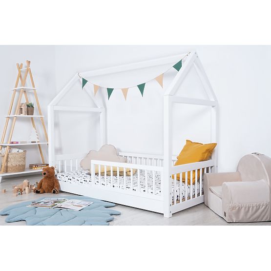 Lit Montessori maison Elis blanche
