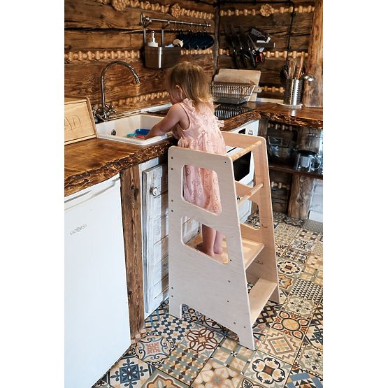 Tour d'apprentissage Montessori Hugo MAXI 90 - naturel