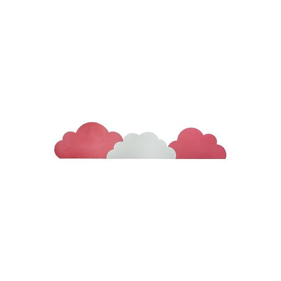 Mousse de protection pour le mur derrière le lit Nuages - rose