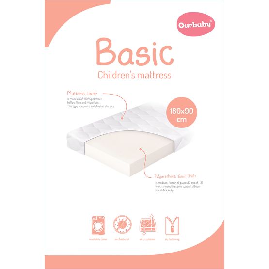 Matelas en mousse Basic - 180x90 cm