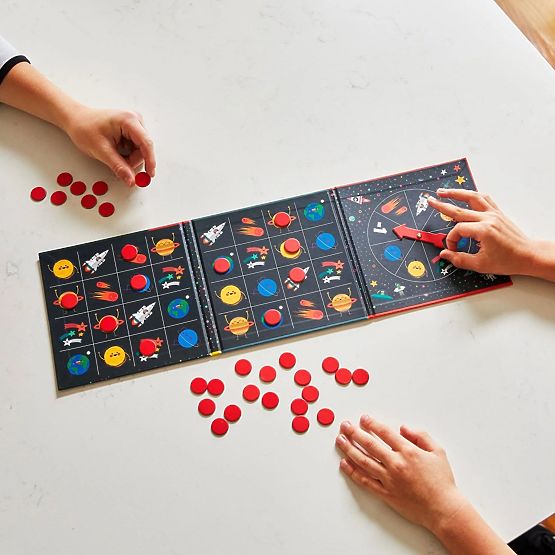 Mudpuppy Jeu de société magnétique Bingo de l'espace
