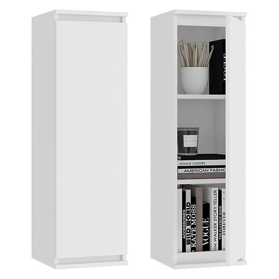 Mur de salon CLP - ensemble de meubles vitrine + meuble TV blanc