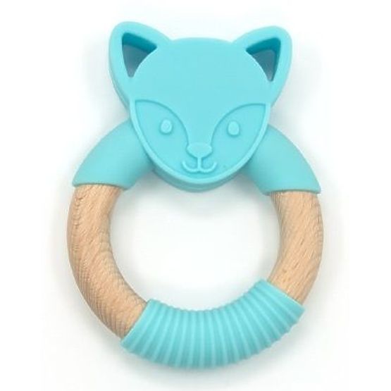 Nature Planet Anneau de dentition en silicone loup bleu