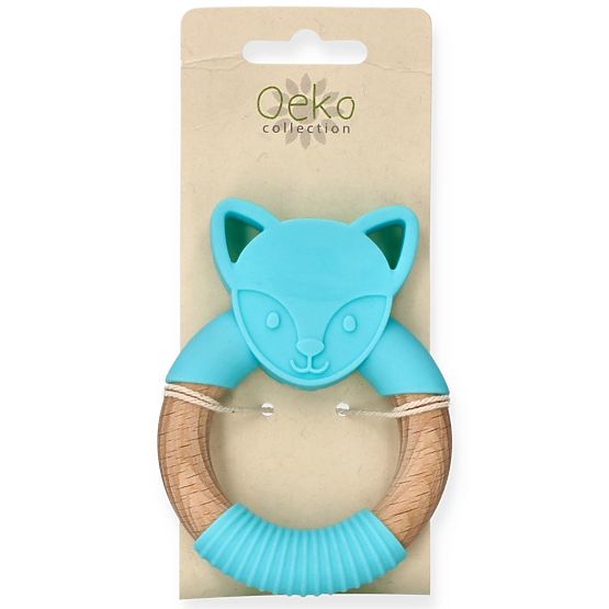 Nature Planet Anneau de dentition en silicone loup bleu