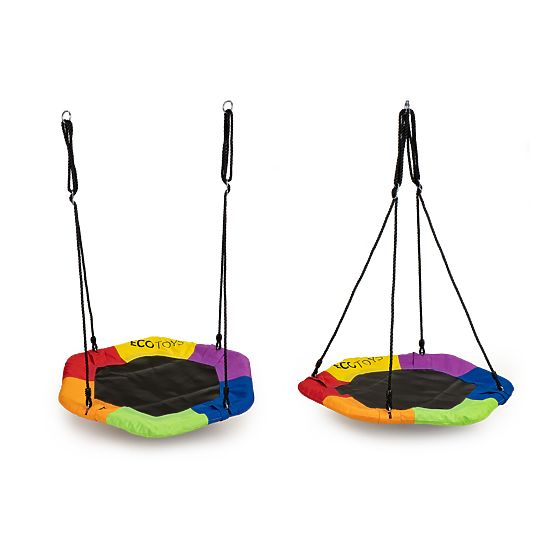 Nid de cigognes balançoire colorée