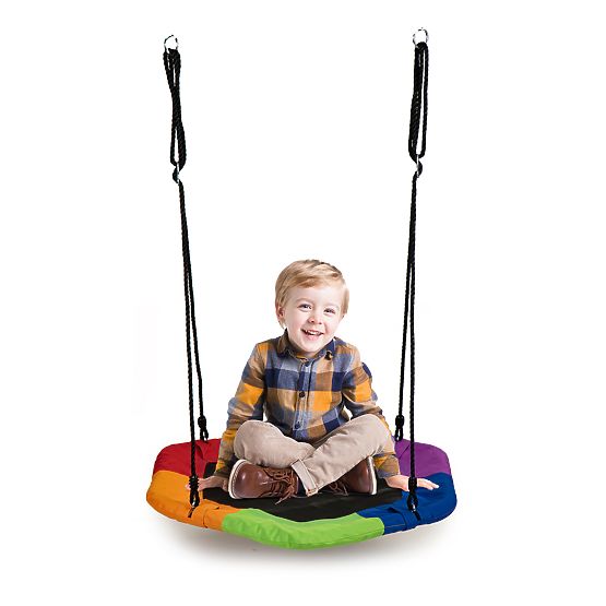 Nid de cigognes balançoire colorée