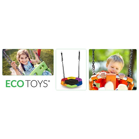 Nid de cigognes balançoire colorée