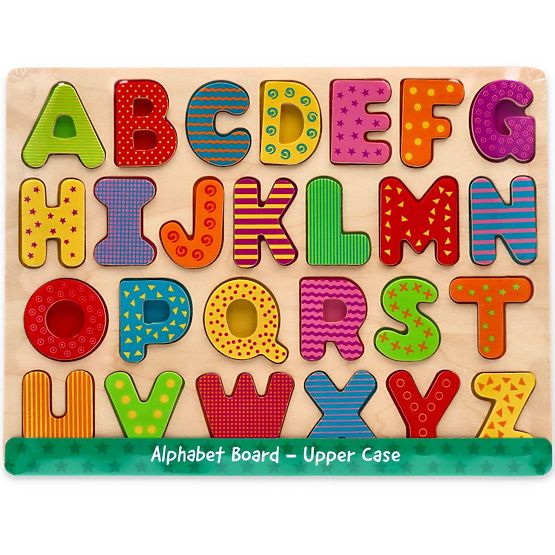 Nouveau puzzle en bois Alphabet - casse-tête avec lettres