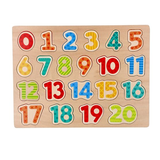 Nouveau puzzle en bois chiffres - casse-tête