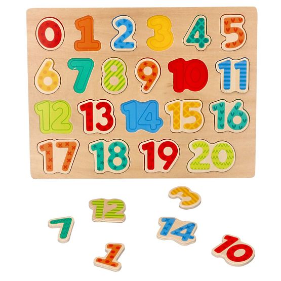 Nouveau puzzle en bois chiffres - casse-tête