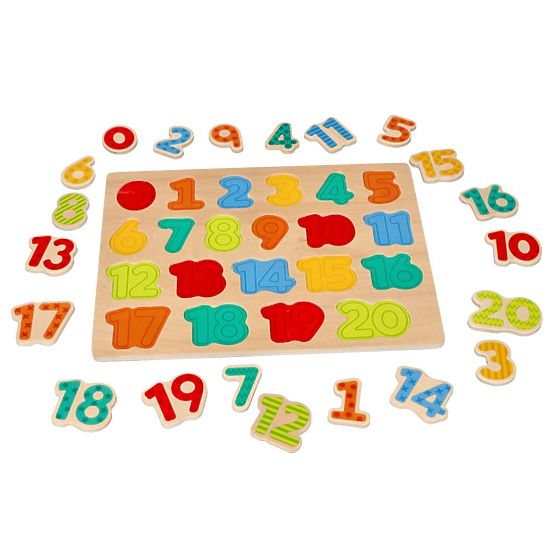 Nouveau puzzle en bois chiffres - casse-tête