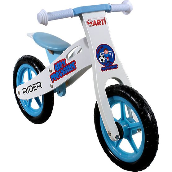 Odrážedlo rond ARTI RIDER footballeur bleu