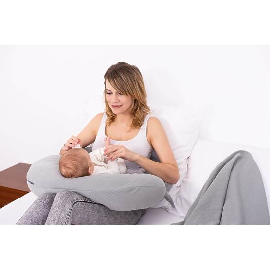 Coussin MOON MUSLIN 260cm - gris