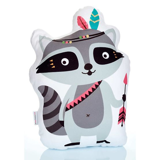 Oreiller raton laveur redskin