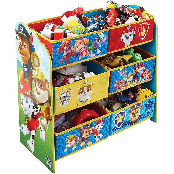 Organisateur de jouets avec boîtes - Paw Patrol