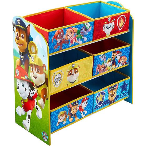 Organisateur de jouets avec boîtes - Paw Patrol