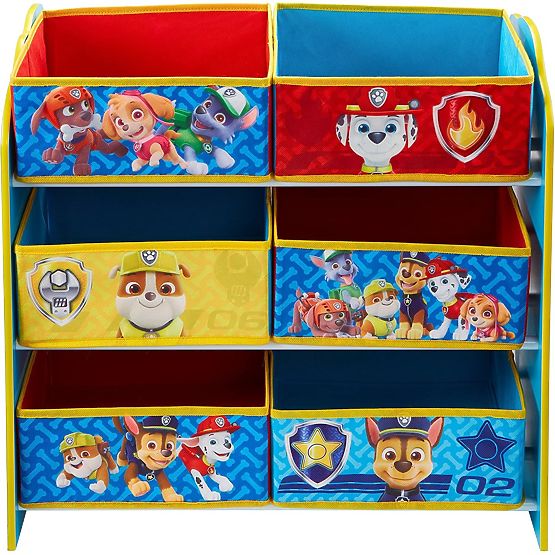 Organisateur de jouets avec boîtes - Paw Patrol