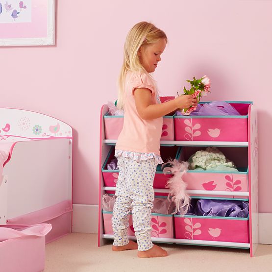 Organisateur pour jouets Fleurs et Oiseaux