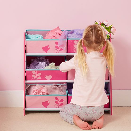 Organisateur pour jouets Fleurs et Oiseaux